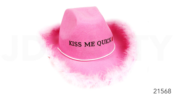 KISS ME QUICK COWBOY HAT
